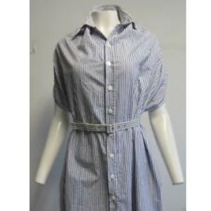 JEAN PAUL GAULTIER FEMME white/blue dress sz 40/6